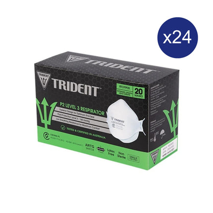 Trident P2 Level 3 Headbands Respirator Extended Length Carton of 24