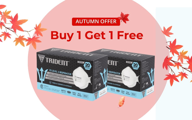 <strong>Limited Offer: Buy 1 Get 1 FREE Trident P2 (Medium-size) Respirator</strong>
