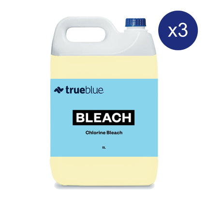 True Blue 4% Chlorine Bleach 5L Carton of 3