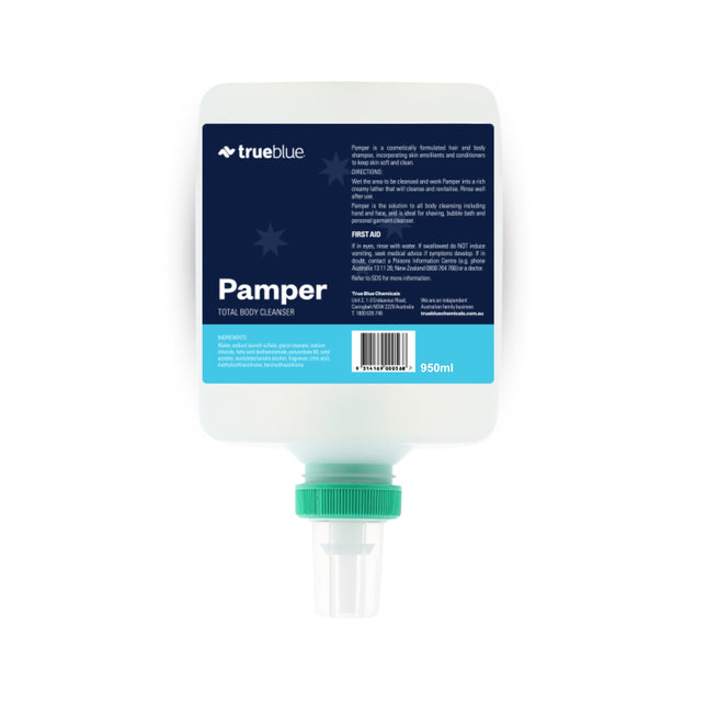 True Blue Pamper Total Body Cleanser 950ml