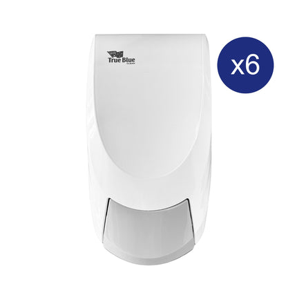 Bulk carton of 6 body wash dispensers, ideal for commercial and residential bathrooms