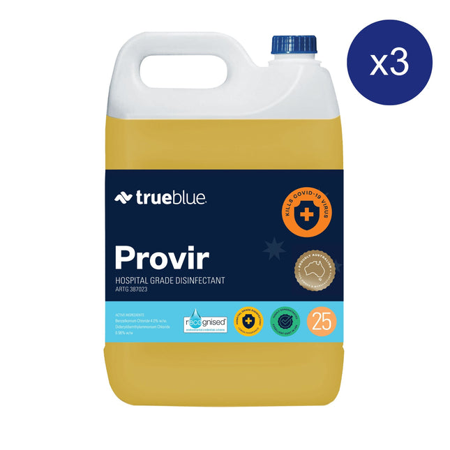 True Blue Provir Hospital Grade Disinfectant 5L x3