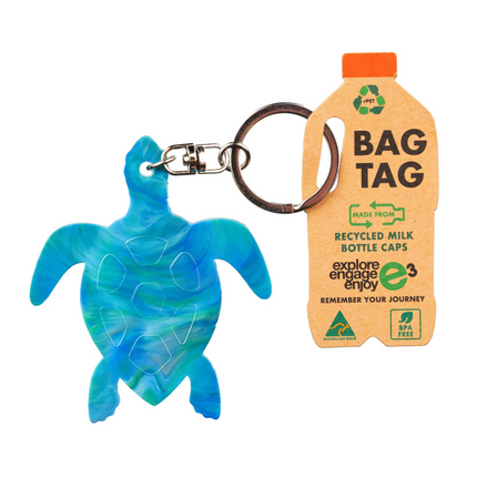 Turtle RPET Australian-made Keyrings 