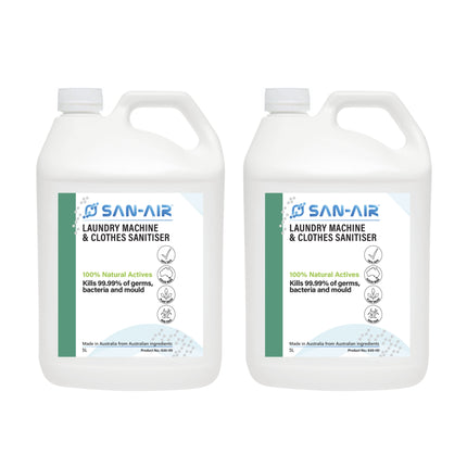 SAN-AIR Laundry Machine &amp; Clothes Sanitiser - carton of 2 x 5L
