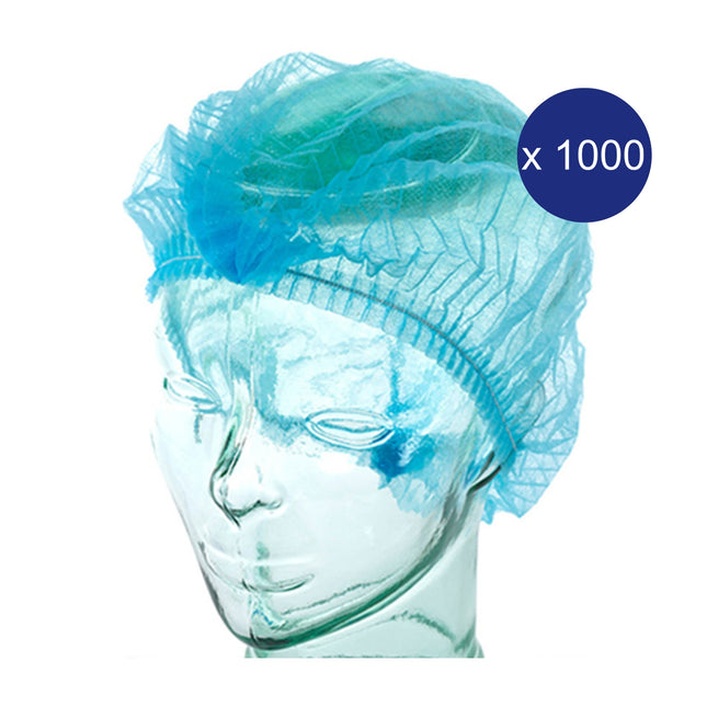 Ultra Health Crimped 21 Inch Disposable Hairnet - carton of 1000