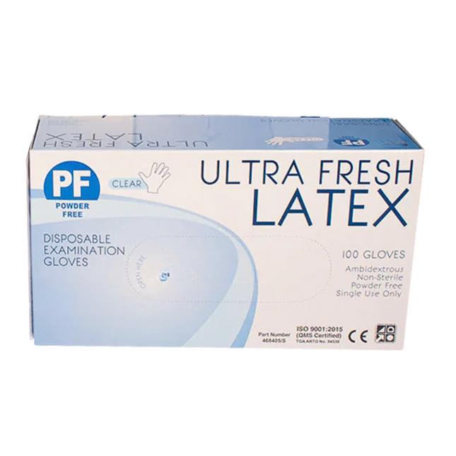 ultra fresh latex gloves 468405