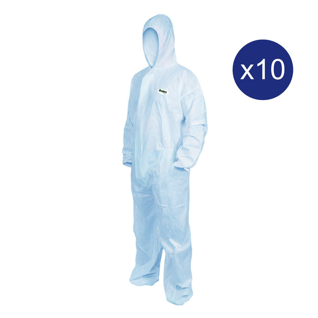 Ultra Health Hi Calibre SMS Coverall Type 5 & 6 - Blue Pack of 10