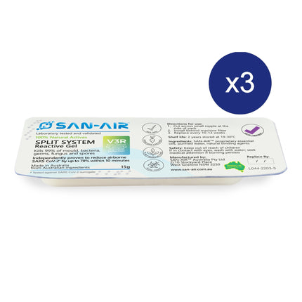 reactive gel for mould and bacteria pack of 3