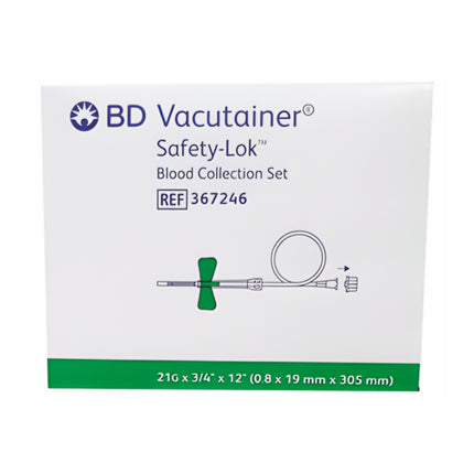  BD Vacutainer® Safety-Lok™ Blood Collection Set 21G