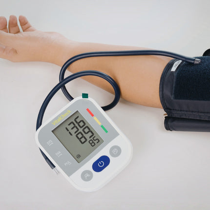 VitalCheck Automatic Blood Pressure Monitor In Use