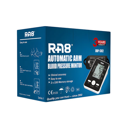 RA8 Automatic Arm Blood Pressure Monitor Box
