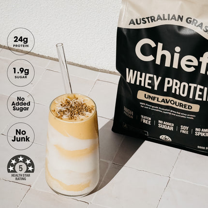 Chief Grass-Fed Whey Protein Powder Unflavoured Benefits