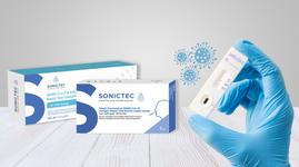Test using Sonictec COVID-19 nasal swab test kit