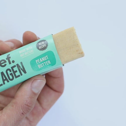 Chief Peanut Butter Collagen Protein Bar unwrapping video