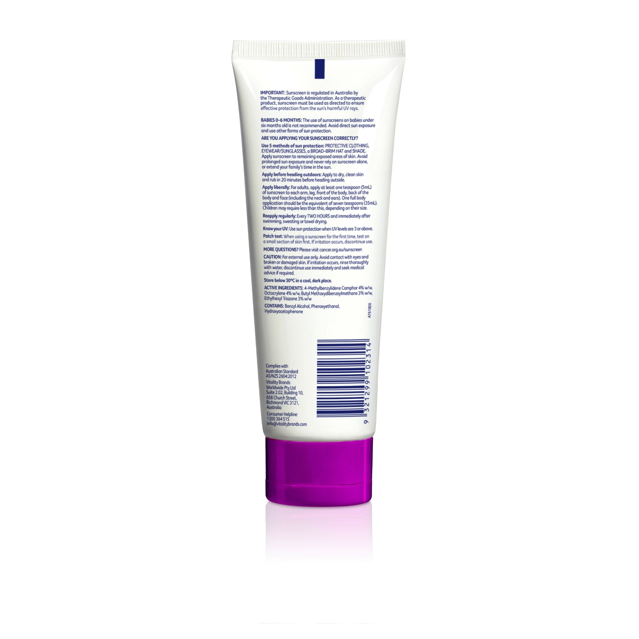 Cancer council sunscreen best sale kids
