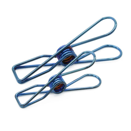 Morgan & Taylor Blue Stainless Steel Clothes Pegs