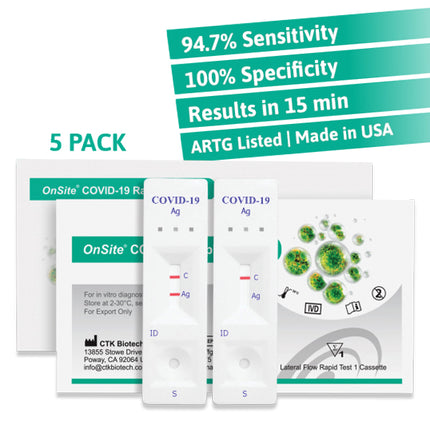 Onsite rapid antigen tests 