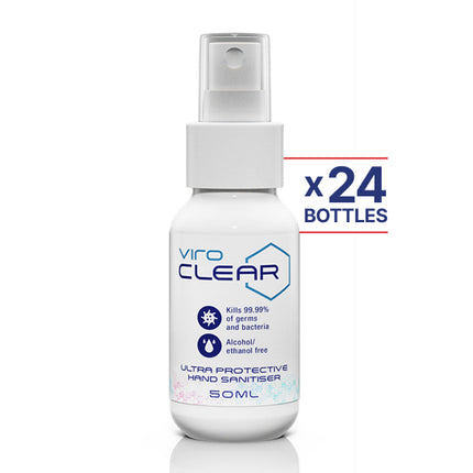 ViroCLEAR hand sanitiser bottle carton 50ml