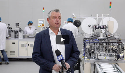 Aussie Pharma Direct's Managing Director interview with 9NEWS on benefits of AMD face masks